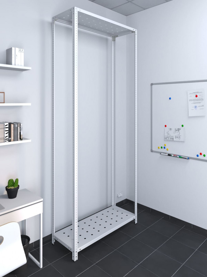 Стеллаж ТС Лайт 2200х1200х400 с 2 перфорированными полками Стеллаж ТС Лайт 2200х1200х400 с 2 перфорированными полками