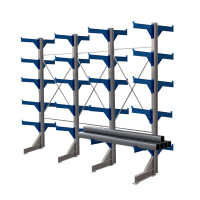 Стеллаж консольный двухсторонний КТр 4000х4980х2600 (1200) 5 ярусов