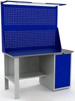 Верстак металлический для СТО с перфопанелью WT140.F1/WD1.021