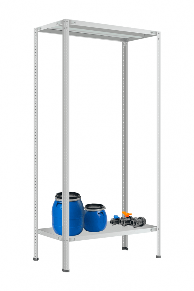 Стеллаж МС-900 2200х1000х500 мм 2 полки