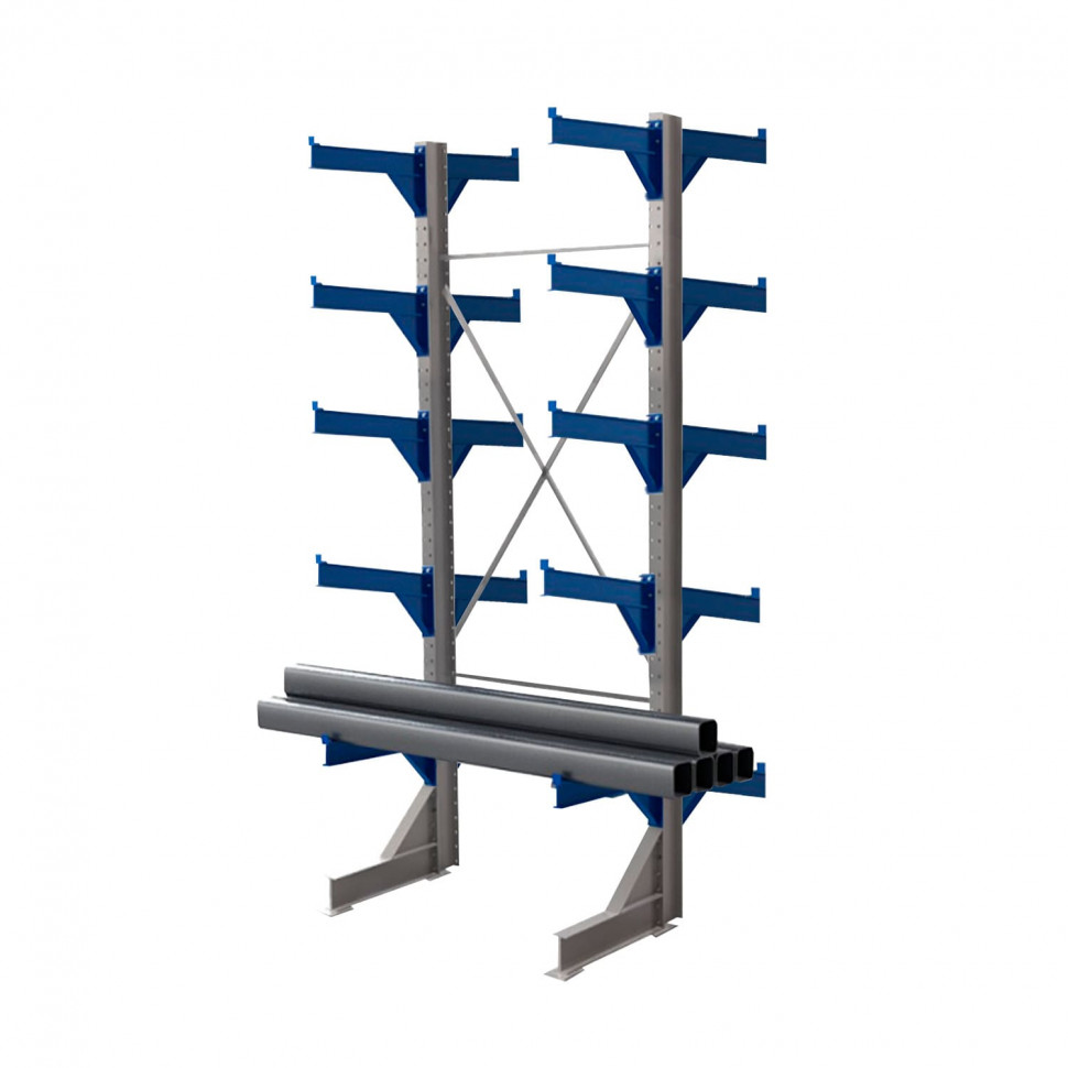 Стеллаж консольный двухсторонний КТр 4000х1740х2600 (1200) 5 ярусов