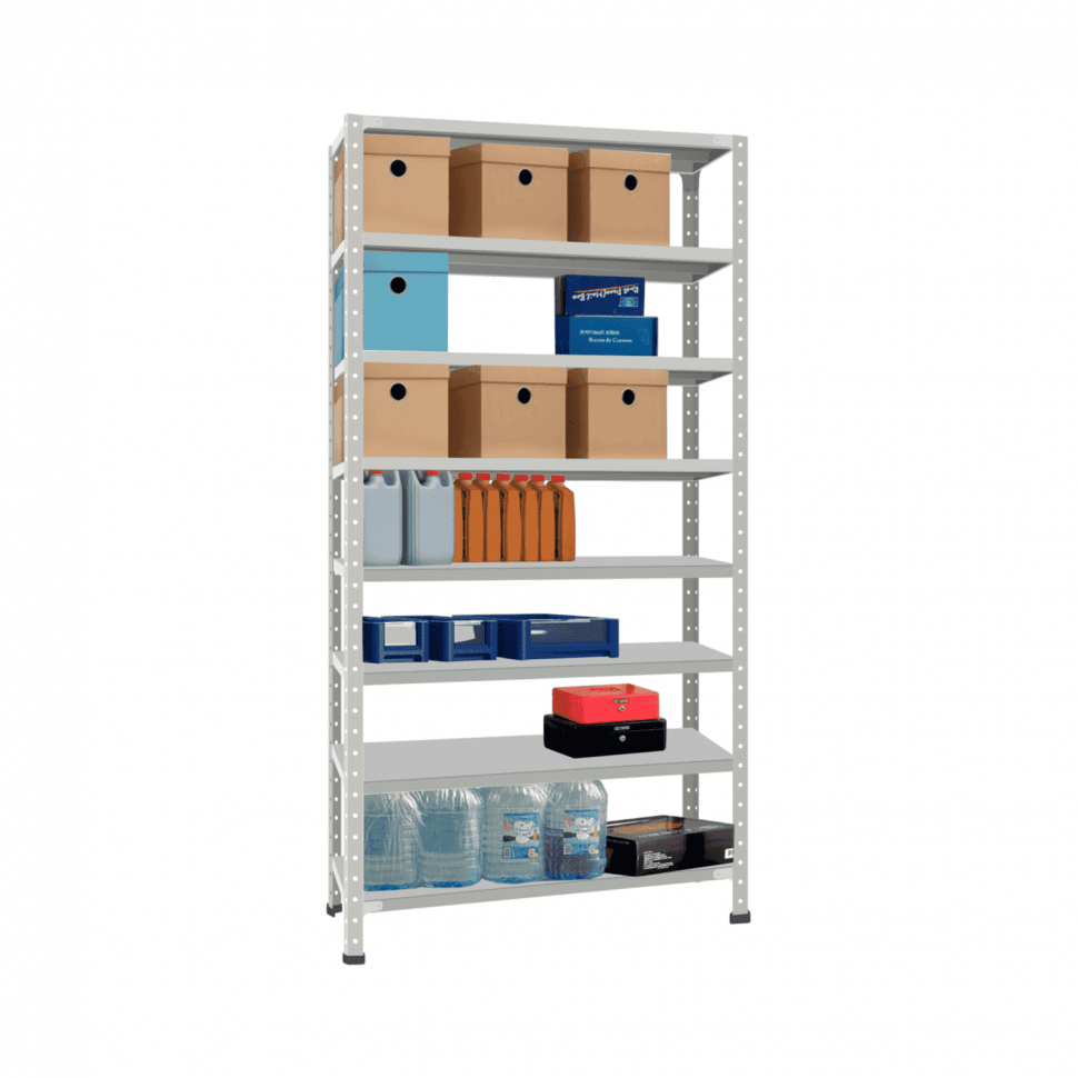 Стеллаж СТ-012 2500х1000х400 с 8 цинк полками до 250 кг