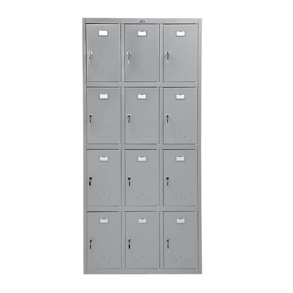 Шкаф сумочница металлический сигнальный серый