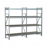 Стеллаж SGR-V 2000х1800х1000 4 яруса (рамы, балки, настил - цинк) ОС