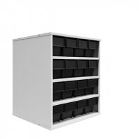 Кассета ДиКом К-01/2 ESD 16 ящиков Б 400х92х100 мм ESD