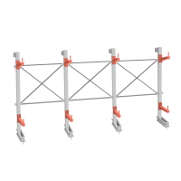 Стеллаж консольный СТ-062 2450х4660х830 2 яруса +О односторонний