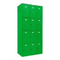 Шкаф сумочница металлический зеленый