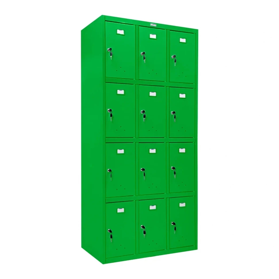 Шкаф сумочница металлический зеленый