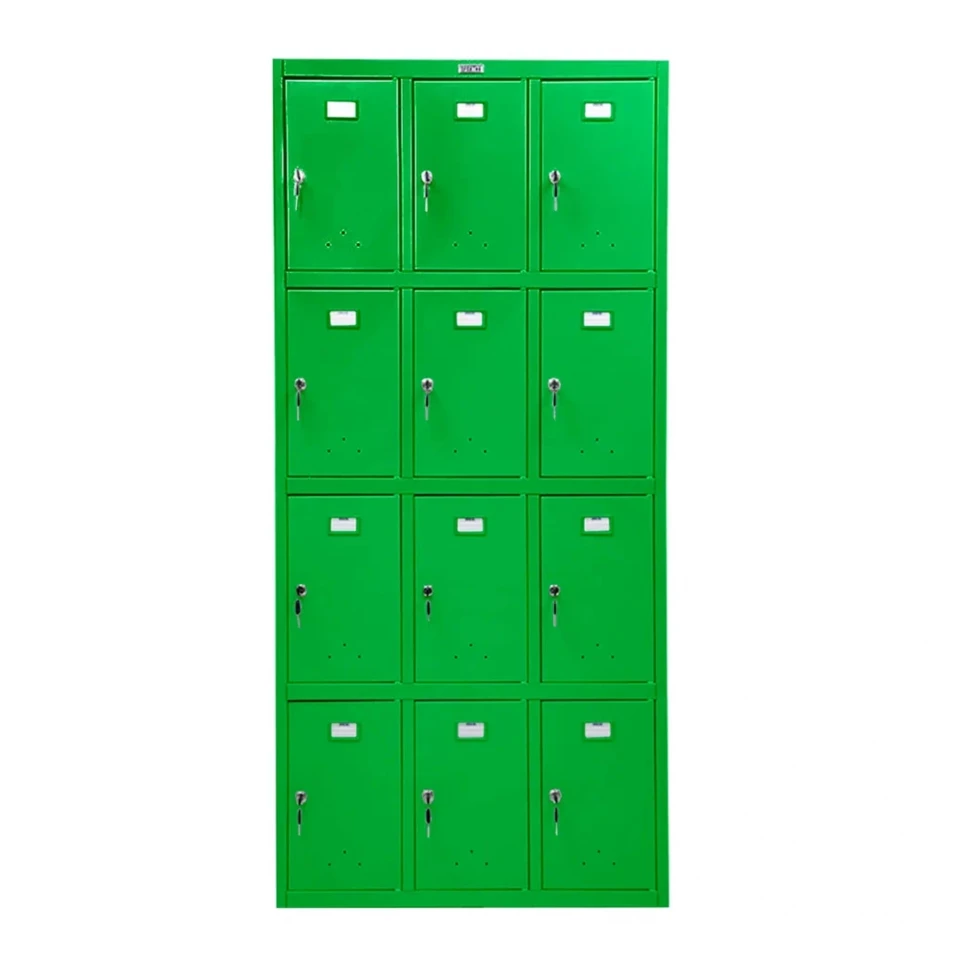 Шкаф сумочница металлический зеленый