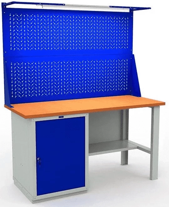 Верстак для дачи с полками W160.WS1/F2.021