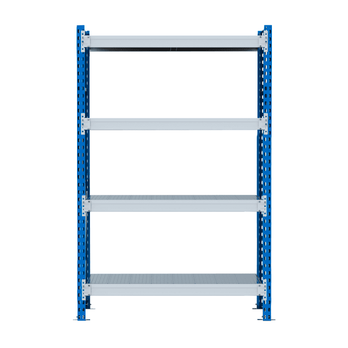 Стеллаж SGR-V 350 кг 2000х1500х600 4 яруса (рамы RAL 5015 / настил цинк) ОС