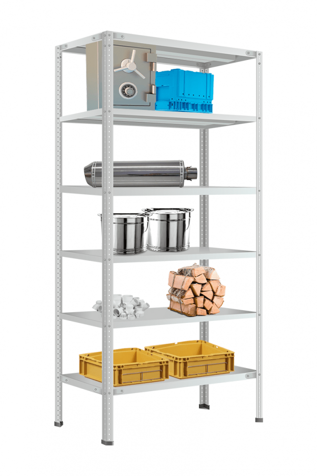 Стеллаж МС-900 500х1000х400 мм 6 полок