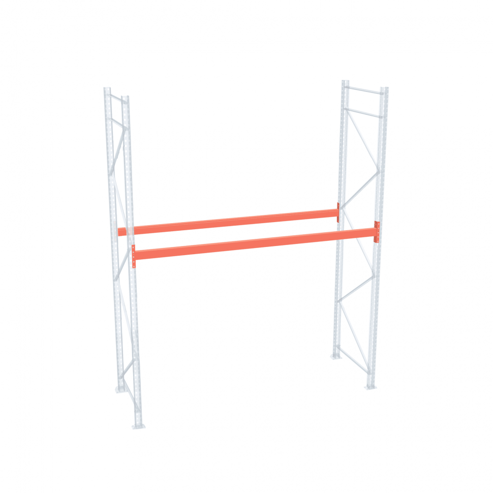 Стеллаж палетный ДиКом СП 2000х3300х1000 с 1 ярусом до 1300 кг / до 400 кг на паллет П-90 Стеллаж палетный ДиКом СП 2000х3300х1000 с 1 ярусом до 1300 кг / до 400 кг на паллет П-90