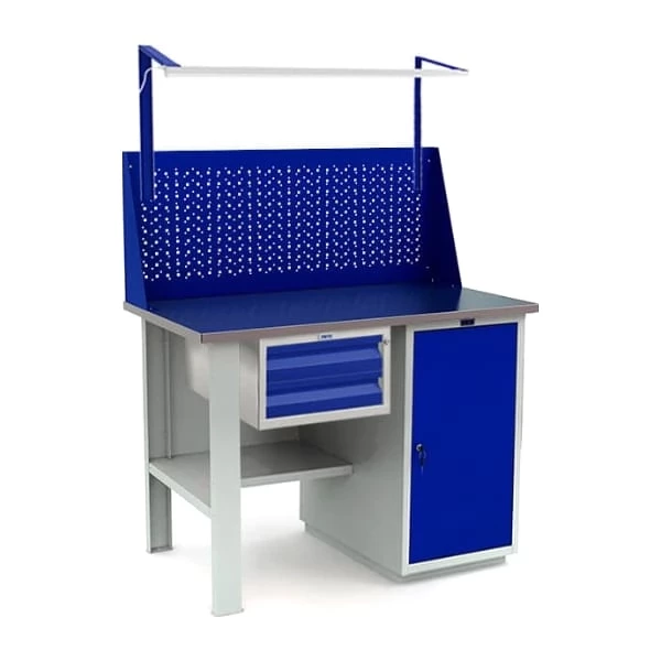 Верстак для дачи с перфопанелью WT120.F1/WD1.111
