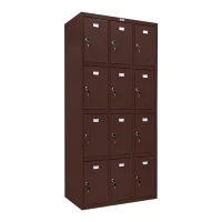 Шкаф сумочница металлический коричневый