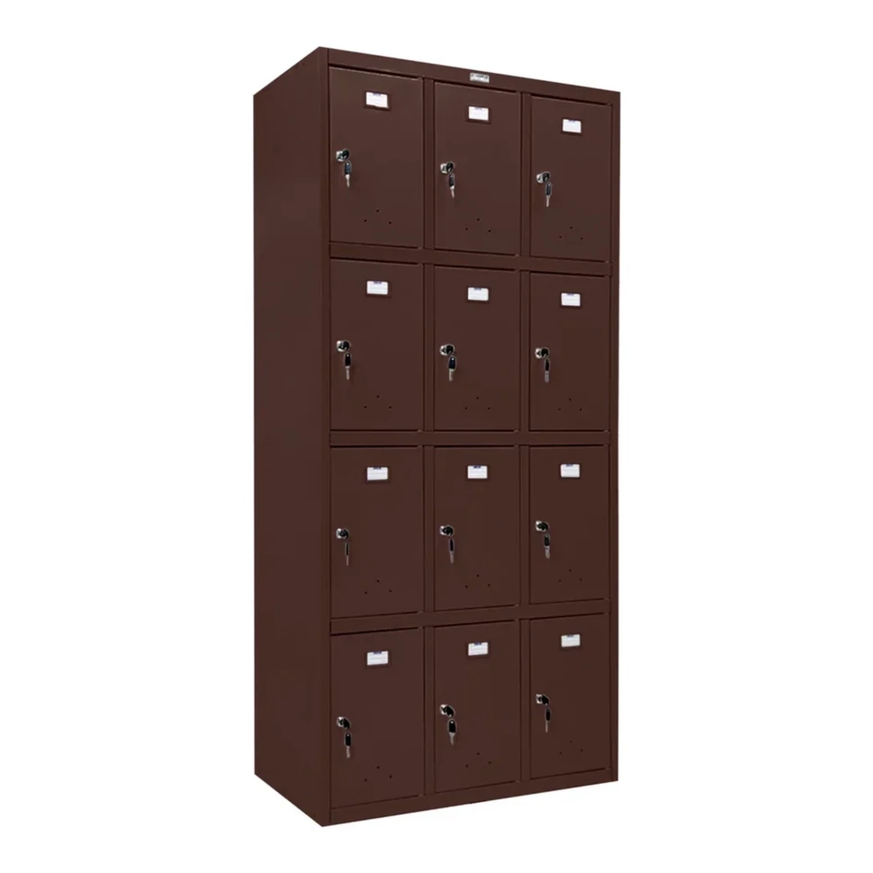 Шкаф сумочница металлический коричневый