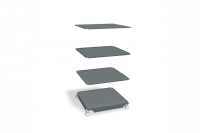 Кассетница поворотная ДиКом К-01 ESD без кассет, комплект