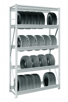 Стеллаж для хранения шин и колес MS Pro Z 2000х900х400 мм 5 ярусов