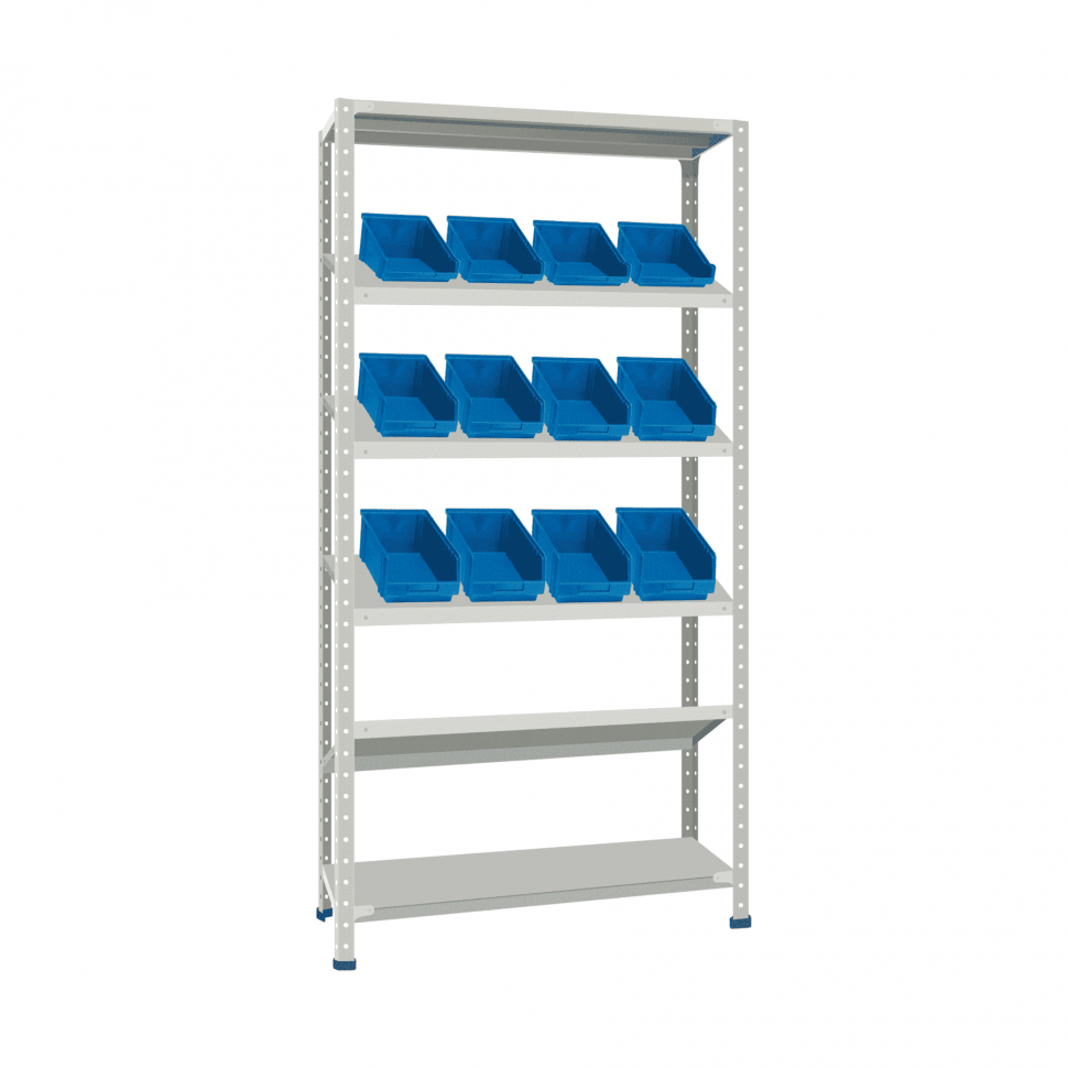 Стеллаж СТ-012 ESD 2000х1000х400 с 4 наклонными полками