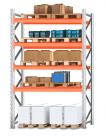 Стеллаж паллетный 3500х1800х1100 4 яруса Р100.1.5Б120.1.5
