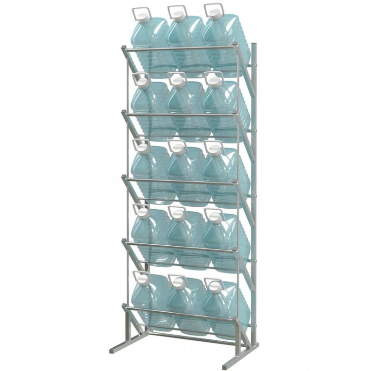 Пристенный стеллаж для воды Стилс-2 на 15 бутылей 5/6 л 04061840200 ...