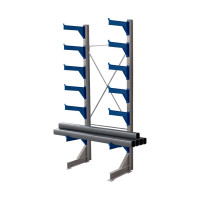 Стеллаж консольный односторонний КТр 4000х1740х1000 (800) 6 ярусов