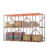 Стеллаж набивной паллетный 4000х6020х1800 мм 4 линии 1 ярус