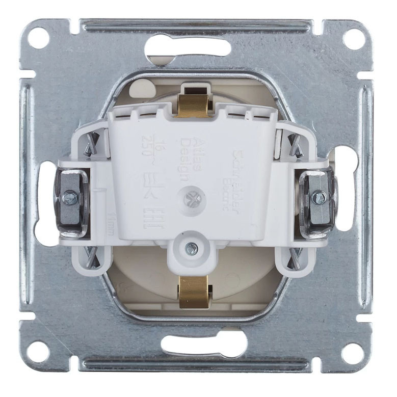 Розетка ATLASDESIGN с заземлением со шторками с крышкой 16А IP20 механизм грифель ATN000746 Розетка ATLASDESIGN с заземлением со шторками с крышкой 16А IP20 механизм грифель ATN000746