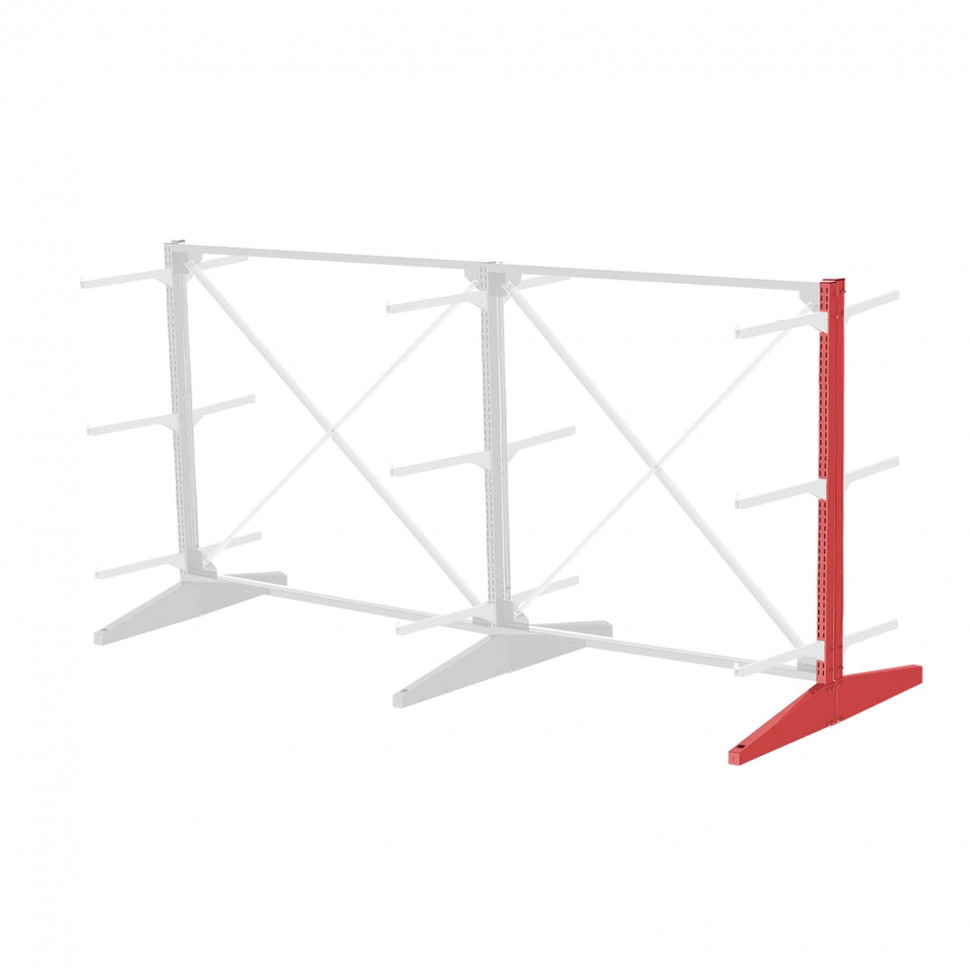 Стеллаж консольный двухсторонний Sortex 1920х3221х1280 2 яруса