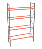 Стеллаж палетный ДиКом СП 6000х3300х1000 с 4 ярусами до 3000 кг / до 1000 кг на паллет П-110
