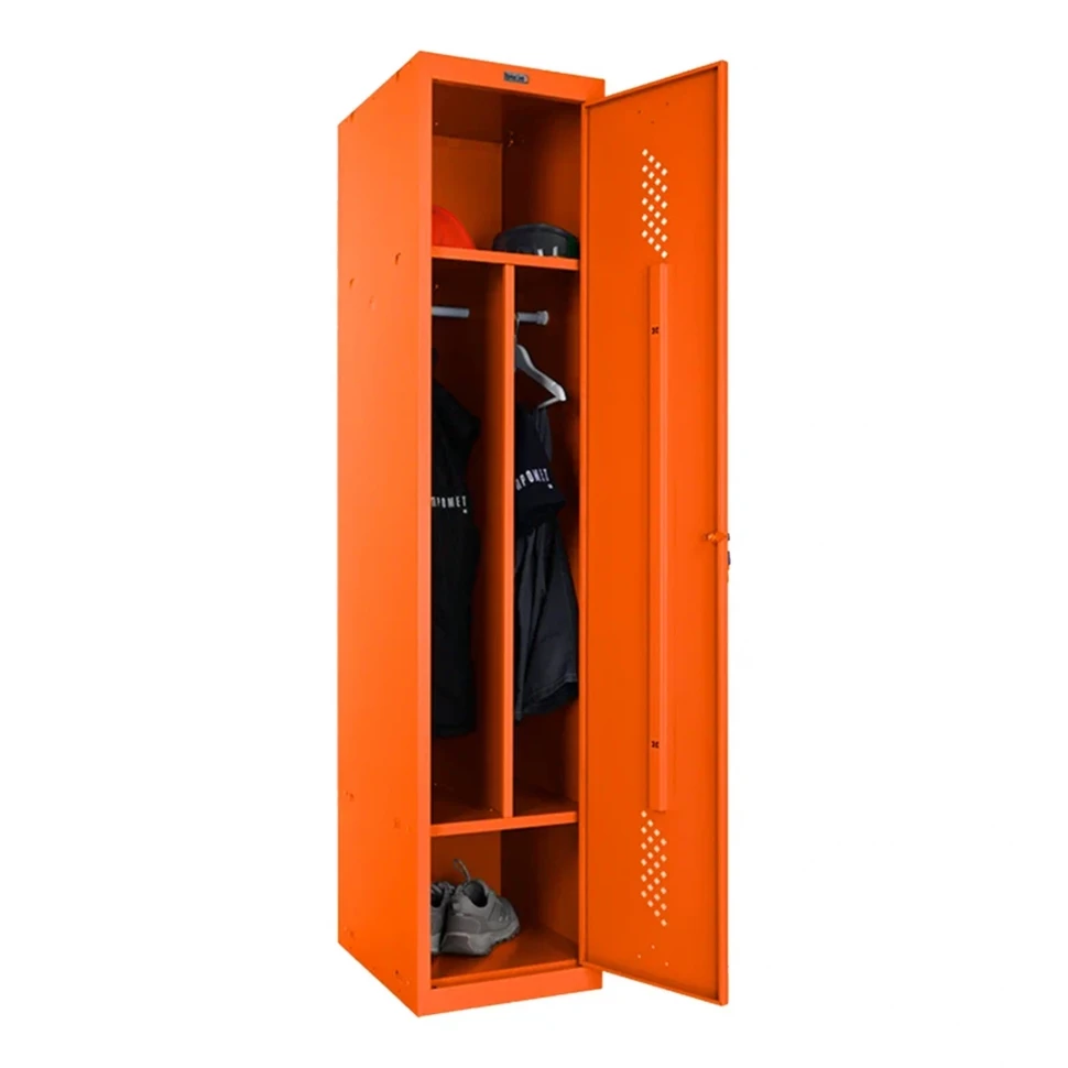 Шкаф металлический односекционный оранжевый
