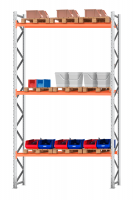 Стеллаж паллетный 5000х2700х1100 3 яруса Р100.1.5Б120.2