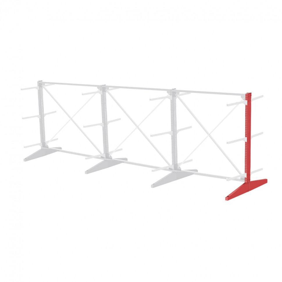 Стеллаж консольный двухсторонний Sortex 1920х4808х1280 2 яруса Стеллаж консольный двухсторонний Sortex 1920х4808х1280 2 яруса