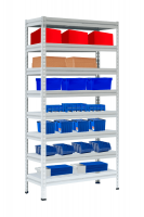 Стеллаж МС-Т 2000х1856х784 мм 8 ярусов настил металл
