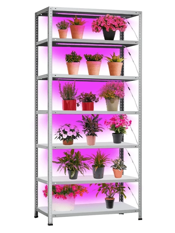 Стеллаж для растений Невилон Флора 3100х700х600 c 7 полками Стеллаж для растений Невилон Флора 3100х700х600 c 7 полками