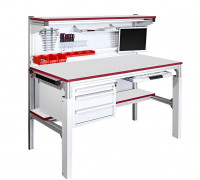 Стол промышленный из конструкционного профиля СПН-КП-1200х900-ESD