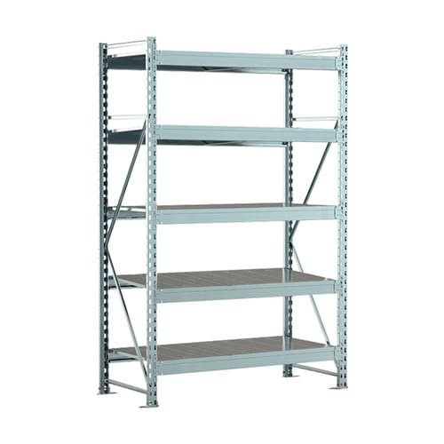 Стеллаж SGR-V 2500х1800х600 5 ярусов (рамы, балки, настил - цинк) ОС