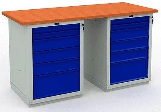 Верстак с полками в сарай производственный W160.WS6/WS6.000