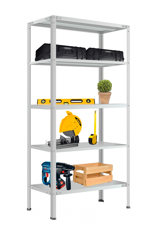 Стеллаж Титан МС-750 1800х1500х500 мм 5 полок Стеллаж Титан МС-750 1800х1500х500 мм 5 полок