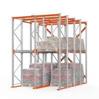 Стеллаж набивной паллетный 4000х3060х4000 мм 2 линии, 1 ярус