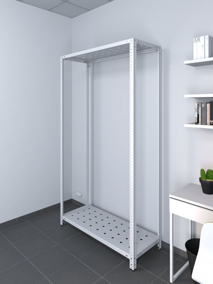 Стеллаж ТС Лайт 1800х1000х300 с 2 перфорированными полками Стеллаж ТС Лайт 1800х1000х300 с 2 перфорированными полками