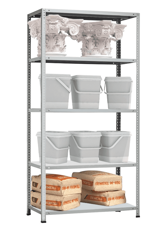 Стеллаж MS Hard 2350х1000х600 c 5 полками