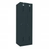 Шкаф металлический для рабочей спецодежды графит