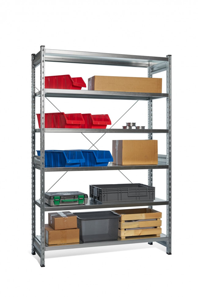 Стеллаж СТ-031 цинк 1855х1000х300 6 полок до 200 кг