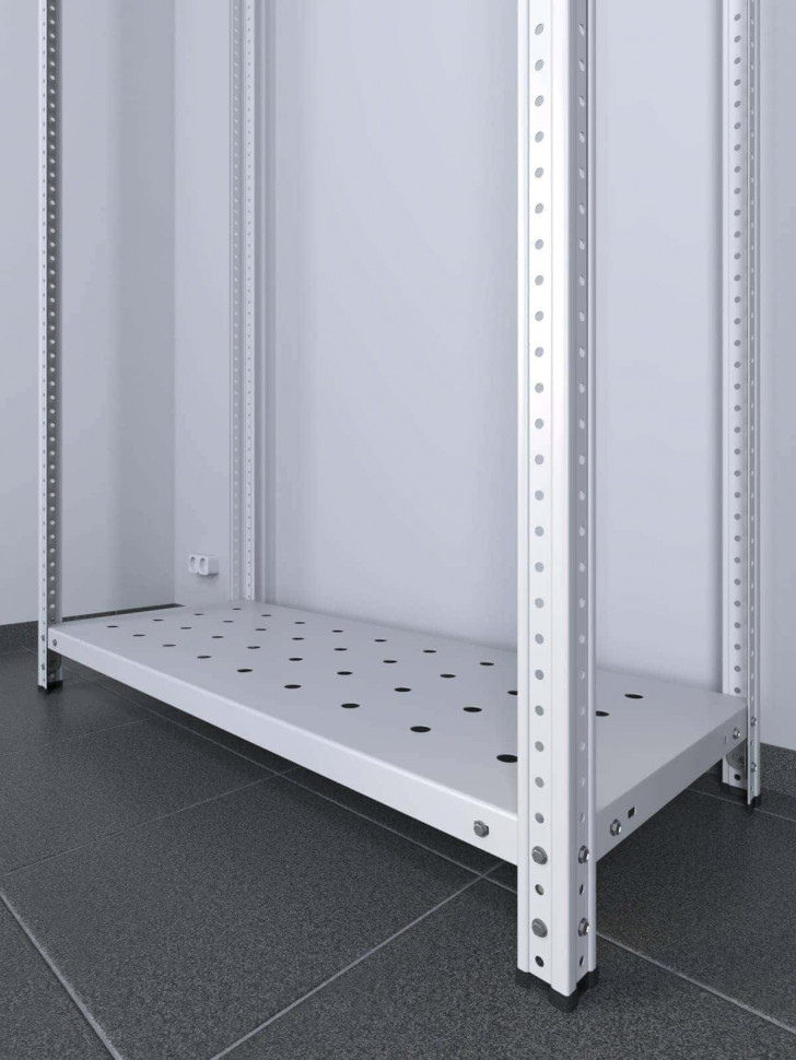 Стеллаж ТС Лайт 1500х700х300 с 2 перфорированными полками