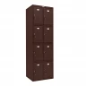 Шкаф металлический с дверцами и замком коричневый