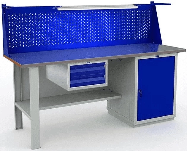 Верстак Практик с полками усиленный W200.F2/WS1.111.W Верстак Практик с полками усиленный W200.F2/WS1.111.W