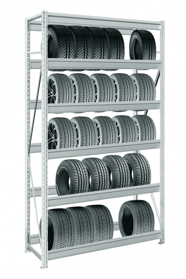 Стеллаж для колес и шин MS Pro Z 2000х2700х400 мм 6 ярусов