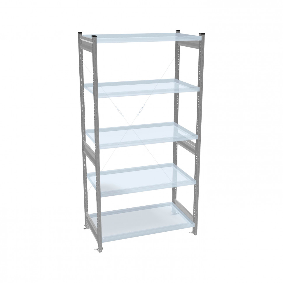 Стеллаж СТ-031 цинк 2491х1300х500 5 полок до 250 кг
