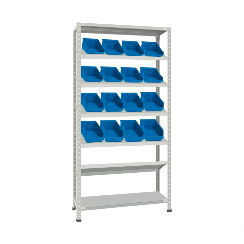 Стеллаж СТ-012 ESD 2000х1000х400 с 5 наклонными полками